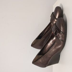 Sofft Leather Wedge Pumps